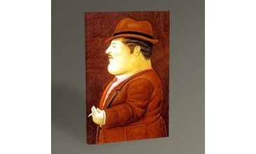 FERNANDO BOTERO MAN İN PROFİLE 30X20