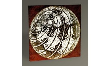 MC ESCHER SPHERE SURFACE WİTH FİSHES 30X30