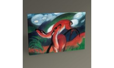 FRANZ MARC RED DEER TABLO 45X30