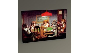 POKER OYNAYAN KÖPEKLER TABLO 30X20