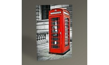 LONDON PHONE BOOTH TABLO 30X20