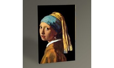 JAN VERMEER İNCİ KÜPELİ KIZ TABLO 30X20