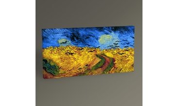 VİNCENT VAN GOGH BUĞDAY TARLASI VE KARGALAR TABLO 60X30