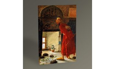 OSMAN HAMDİ BEY KAPLUMBAĞA TERBİYECİSİ TABLO 30X20