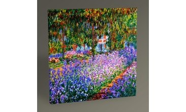 CLAUDE MONET RESSAMIN BAHÇESİNDE SÜSENLER 30X30