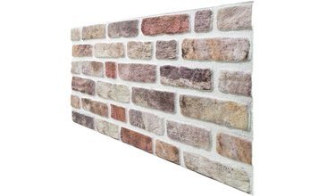 3 BOYUTLU STRAFOR RENKLİ KÜLTÜR TUĞLASI DESENLİ KÖPÜK DUVAR KAPLAMA PANELİ BR 565