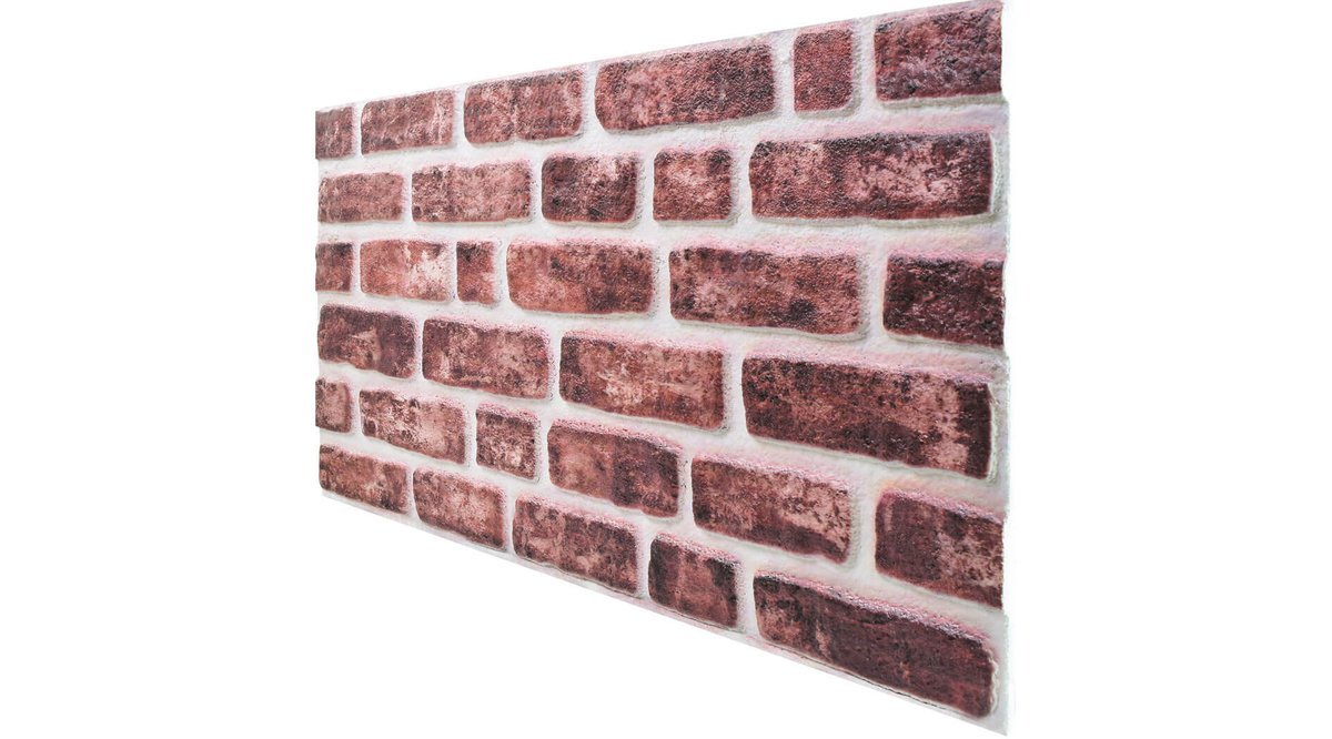 3 BOYUTLU STRAFOR RENKLİ KÜLTÜR TUĞLASI DESENLİ KÖPÜK DUVAR KAPLAMA