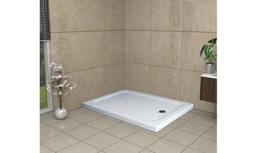 DİKDÖRTGEN FLAT DUŞ TEKNESİ 80 CM 80X100