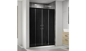 BLACK TERAPİ İKİ DUVAR ARASI FÜME CAM DUŞAKABİN 130-150 CM
