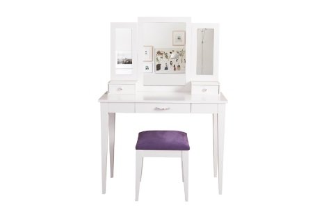 DİDİM MAKYAJ MASASI VE PUF BEYAZ