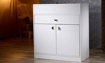 PERİA MİNİ PARLAK BEYAZ MAKYAJ TAKI DOLABI