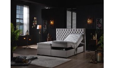 LEİLA HAREKETLİ SANDIKLI ÇİFT KİŞİLİK BAZA BAŞLIK YATAK SETİ