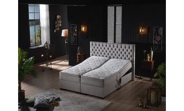 LEİLA HAREKETLİ SANDIKLI ÇİFT KİŞİLİK BAZA BAŞLIK YATAK SETİ