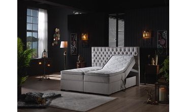 LEİLA HAREKETLİ SANDIKLI ÇİFT KİŞİLİK BAZA BAŞLIK YATAK SETİ