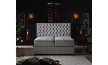 LEİLA HAREKETLİ SANDIKLI ÇİFT KİŞİLİK BAZA BAŞLIK YATAK SETİ