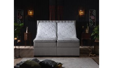 LEİLA HAREKETLİ SANDIKLI ÇİFT KİŞİLİK BAZA BAŞLIK YATAK SETİ