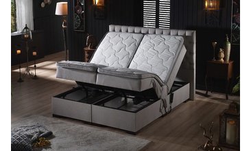 LEİLA HAREKETLİ SANDIKLI ÇİFT KİŞİLİK BAZA BAŞLIK YATAK SETİ