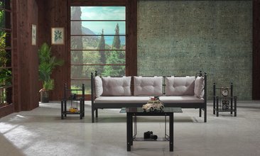 LALAS METAL SOFA SEDİR SİYAH 90X200CM