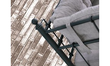 LALAS METAL SOFA SEDİR SİYAH 90X200CM