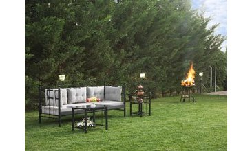 LALAS METAL SOFA SEDİR SİYAH 90X200CM