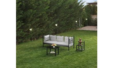 LALAS METAL SOFA SEDİR SİYAH 90X200CM