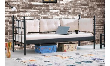 LALAS METAL SOFA SEDİR SİYAH 90X200CM