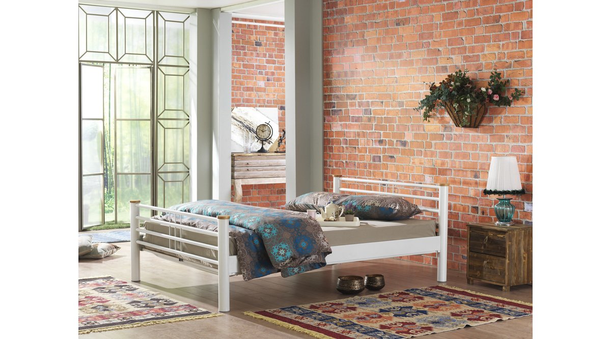 KAPPİS 140X200 BEYAZ KARYOLA FİYATI Vivense