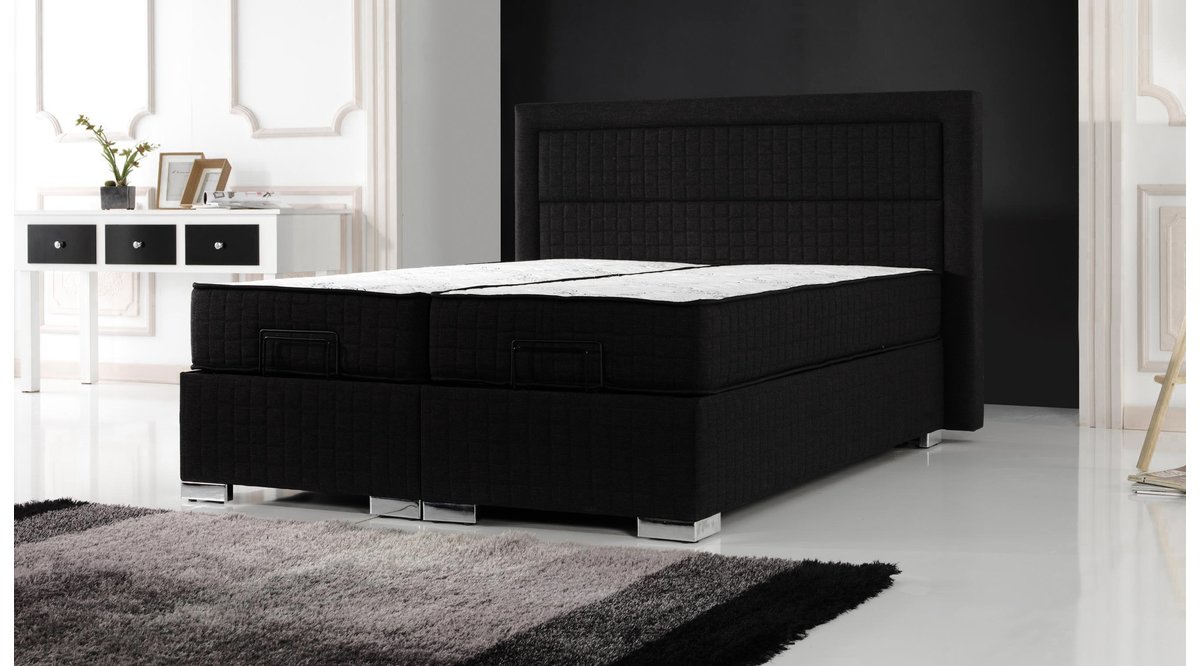 PLUME SANDIKLI HAREKETLİ 180X200 SİYAH BAZA FİYATI Vivense