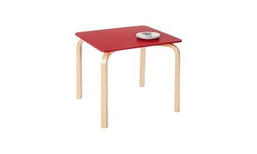 VİTALE TOBİ MASA SANDALYE SETİ KIRMIZI 80X80