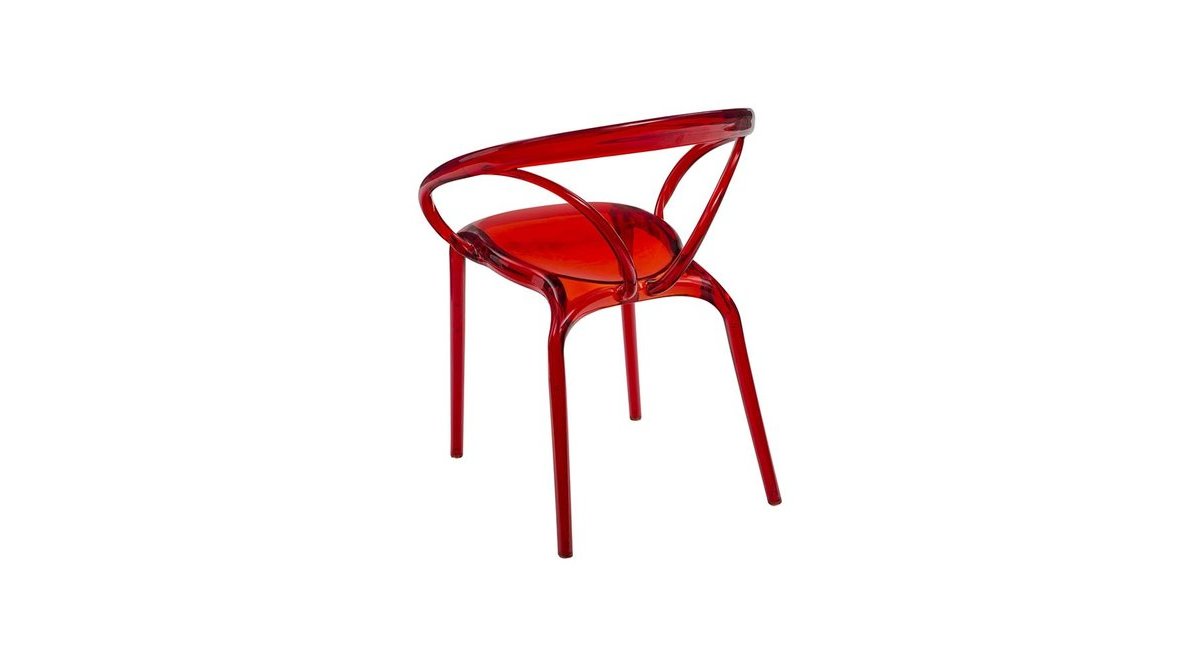 ELEGANCE KIRMIZI ŞEFFAF SANDALYE FİYATI Vivense