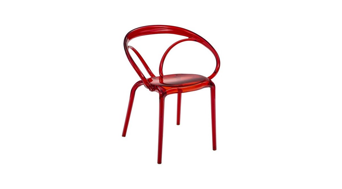 ELEGANCE KIRMIZI ŞEFFAF SANDALYE FİYATI Vivense