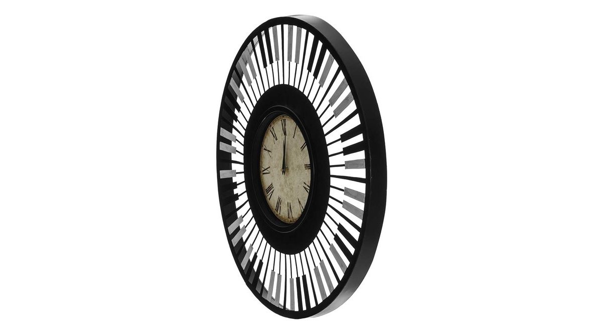 PİYANO METAL DUVAR SAATİ 60X60 CM FİYATI Vivense