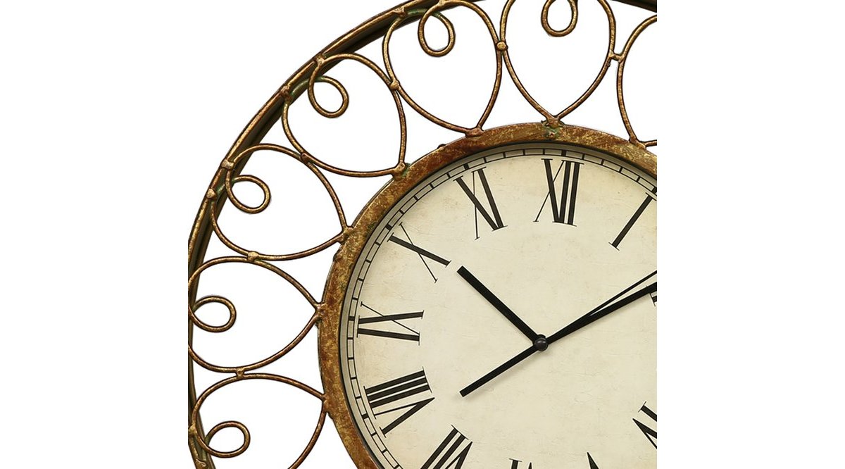 VİTALE LUX METAL ÇİÇEKLİ DUVAR SAATİ FİYATI Vivense