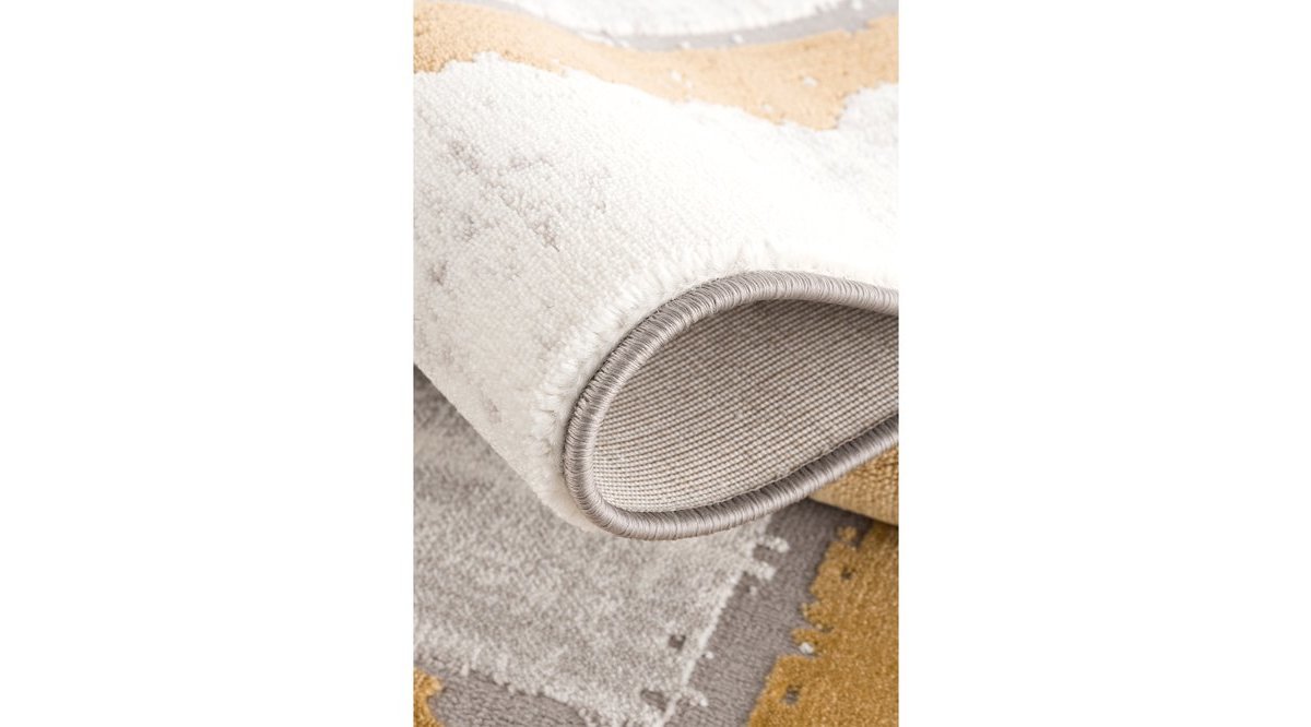 ERYÜN HALI ÇERÇEVELİ MODERN GRİ SARI MAKİNE HALISI 33545 060 FİYATI