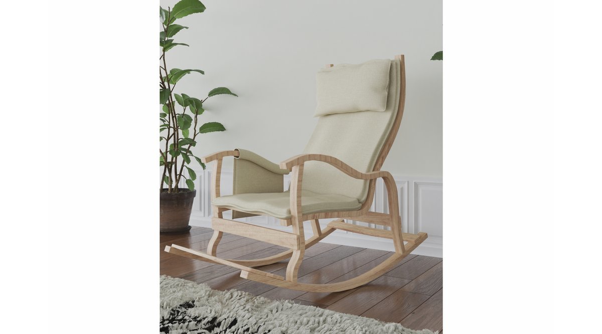 MOBİLDECO SULTAN AHŞAP SALLANAN SANDALYE KREM FİYATI Vivense