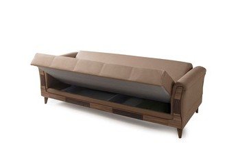 TİFFANY ÜÇLÜ KANEPE KAHVERENGİ