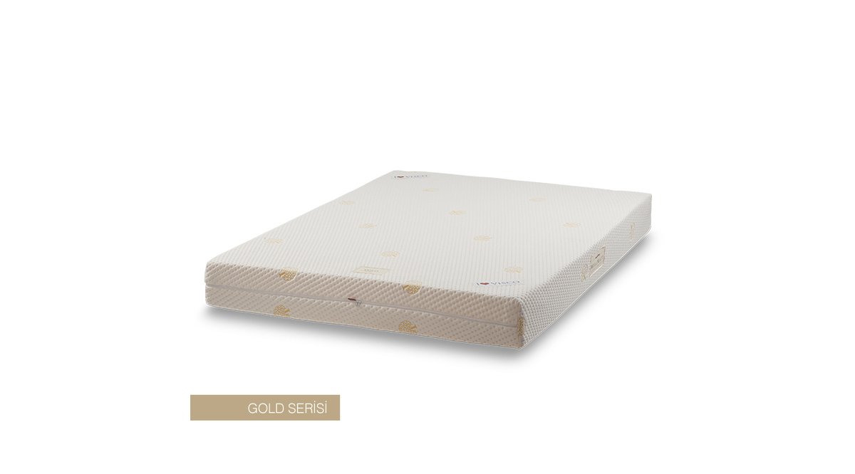 GOLD 9CM VİSCO KATMANLI ORTOPEDİK YATAK ÇİFT KİŞİLİK FİYATI Vivense