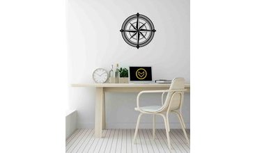 PUSULA METAL DUVAR DEKORU 48X48