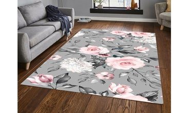 GÜL DESENLİ DEKORATİF HALI 60X100