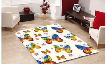 PATCHWORK KELEBEK HALI 90X140