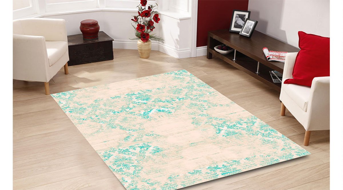 PATCHWORK TURKUAZ HALI FİYATI Vivense