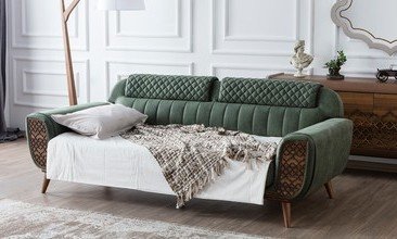 VERDE ÜÇLÜ KANEPE YEŞİL