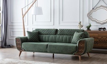 VERDE ÜÇLÜ KANEPE YEŞİL