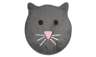RAVİS HALI BANYO PASPAS KEDİ GRİ 80X80