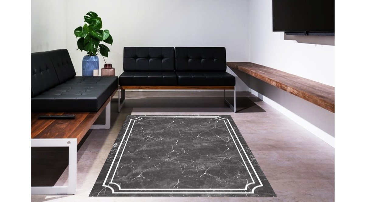 RAVİS HALI ANTRASİT MERMER DESENLİ HALI FİYATI Vivense
