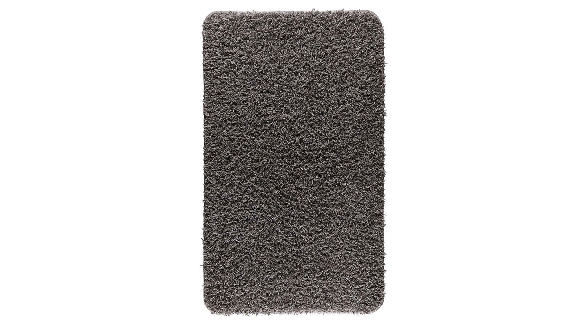 EUROBANO HOME GRİ SHAGGY KIVIRCIK HALI KAYMAZ TABANLI İKİLİ SET BANYO
