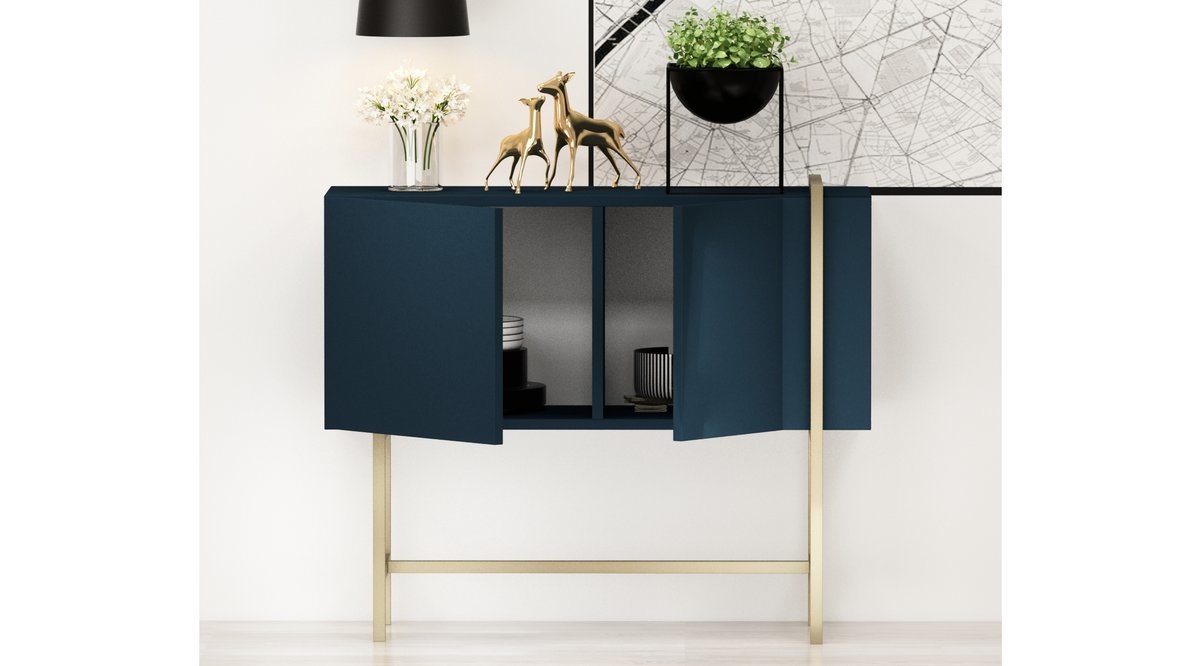 GİVAYO MARLE KONSOL DRESUAR İZLANDA MAVİ FİYATI Vivense