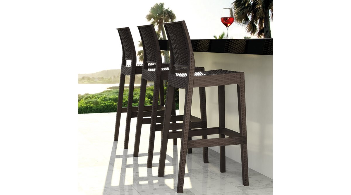 RATTAN JAMAİCA BAR TABURESİ KAHVERENGİ FİYATI Vivense