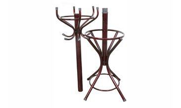 METAL AYAKLI ASKILIK PORTMANTO BORDO