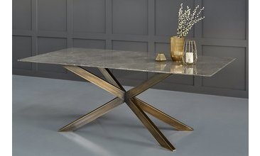 KANON MASA GRİ MERMER ESKİTME GOLD AYAK